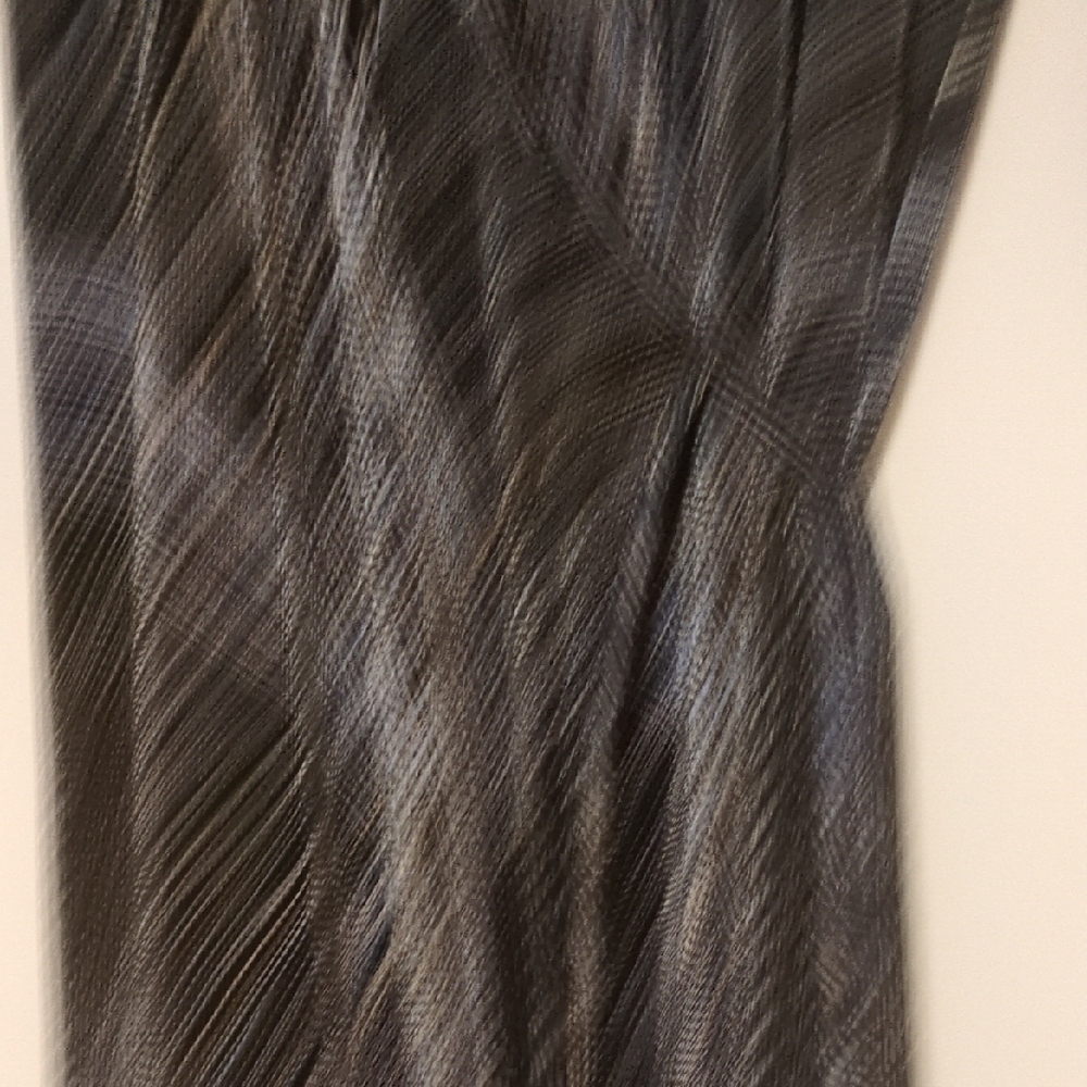 Vintage Arden B Y2K Black and Silver Midi Wrap Dress - Picture 4 of 5